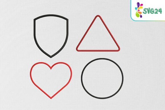 Basic Shape Outline Set: A Versatile Embroidery Choice