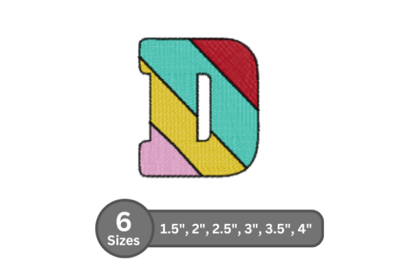 Candy Stripe Alphabet -D: A Sweet Addition