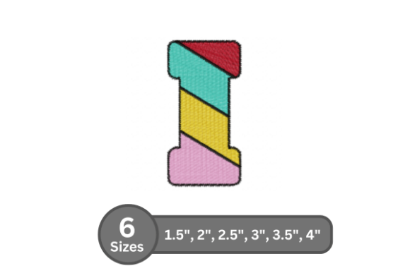 Candy Stripe Alphabet - I: A Sweet Addition