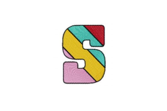 Candy Stripe Alphabet - S: A Sweet Addition