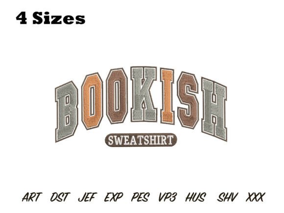 Charming Bookish Sweatshirt Embroidery