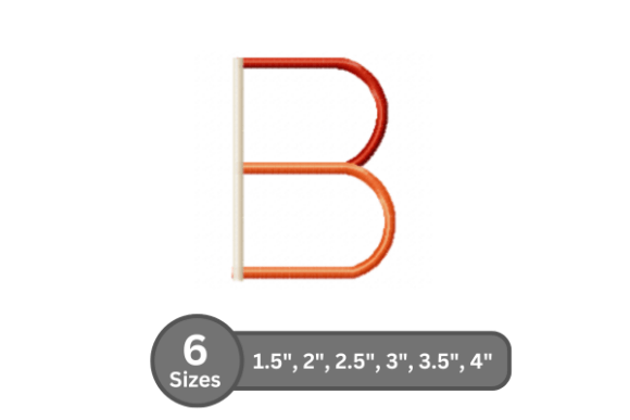 Color Bar Alphabet -B for Stylish Apparel