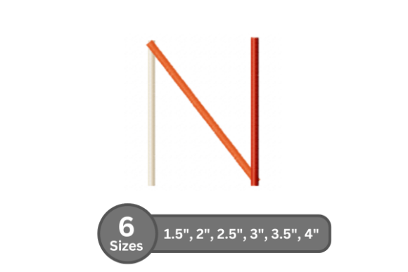 Color Bar Alphabet -N: A Stylish Embroidery Design