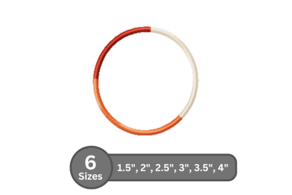 Color Bar Alphabet -O: A Stylish Embroidery Design