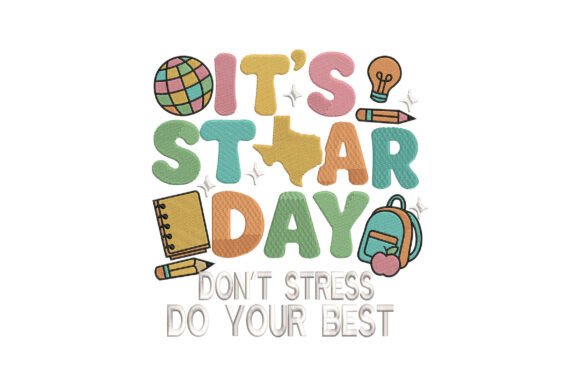 It's Star Day: A Charming Embroidery Design