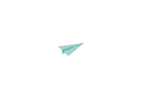 Paper Airplane Mini Embroidery: A Playful Design
