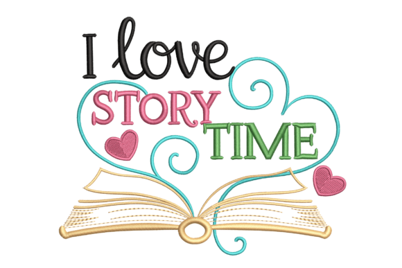 Review: I Love Story Time Embroidery Design