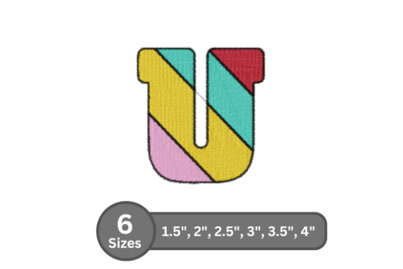 Reviewing Candy Stripe Alphabet -U for Personalized Gifts