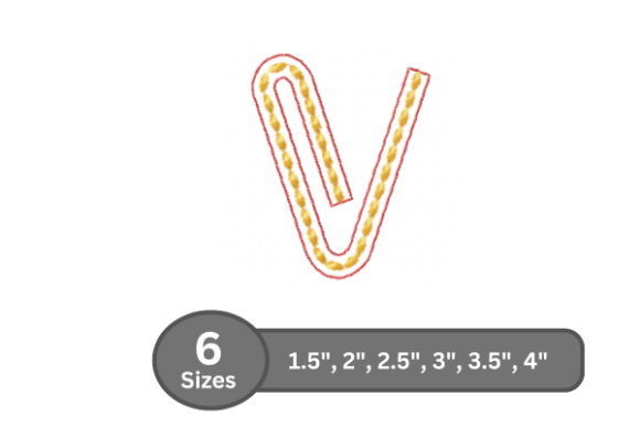 Rope Twist Alphabet - V: A Versatile Embroidery Font