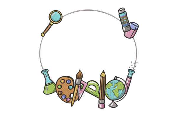 Science and Art Circle Frame: A Versatile Holiday Embellishment