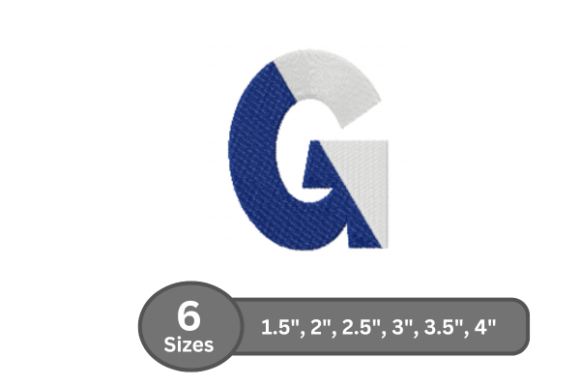 Twin Fill Alphabet - G: A Stylish Embroidery Choice