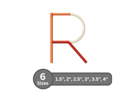 Vibrant Color Bar Alphabet -R for Creative Projects
